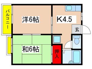 グレ－スコ－トＢ棟の物件間取画像